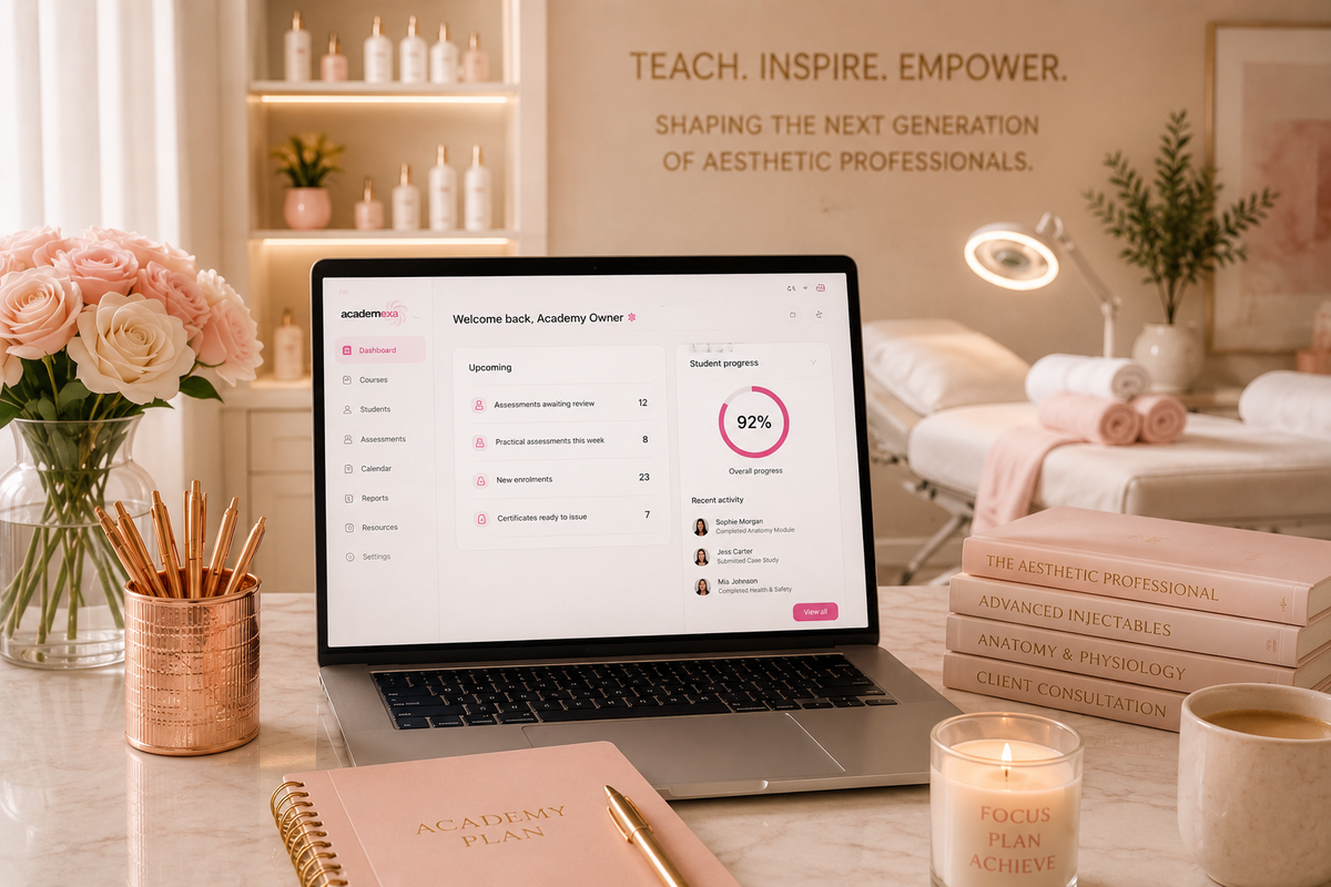 academy aesthetics portal for beauty training providers