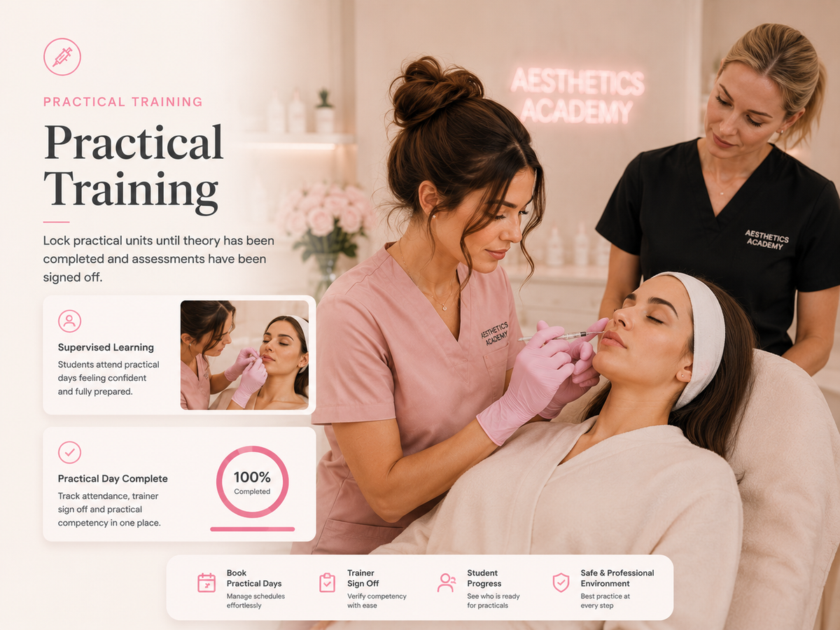 portal for beauty academy that helps with theory 
